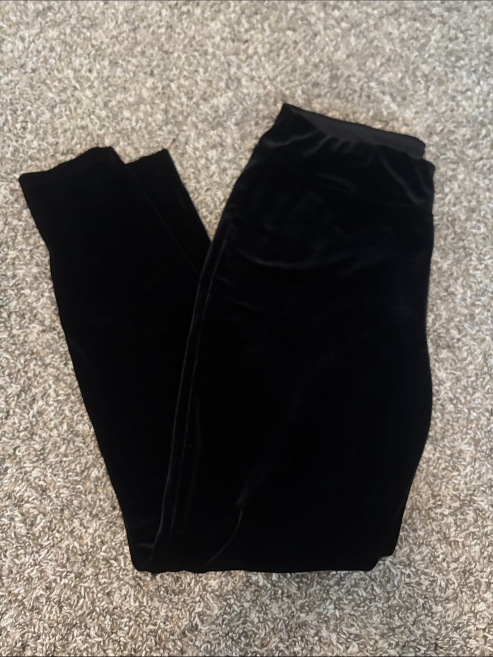 Talbots Black Velvet Leggings - Sleek Stretch